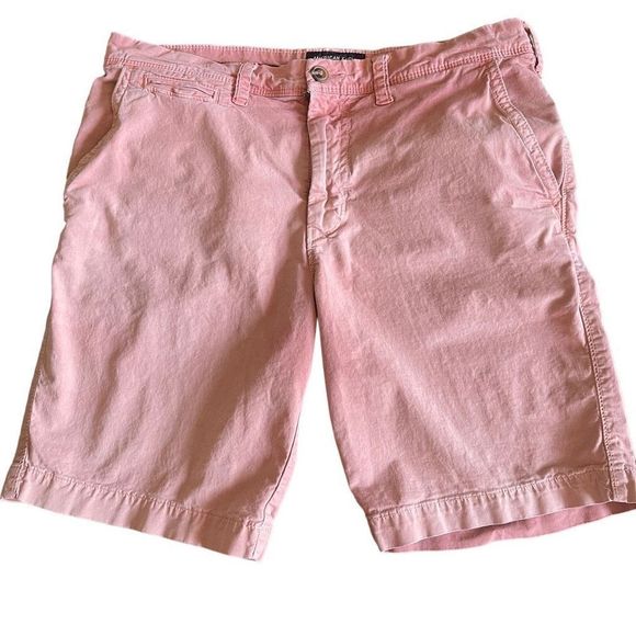 American Eagle Extreme Flex Flat Front Khaki Chino Men’s Slim Shorts Size 32 - Picture 1 of 9